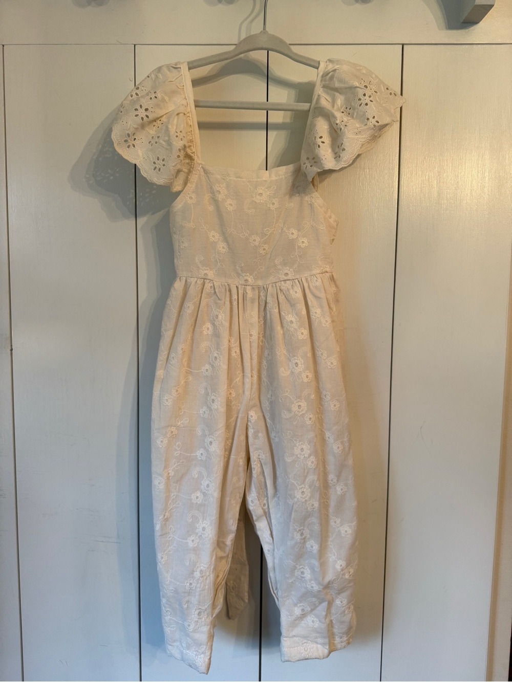 Fostered Collection EYELET BACK BOW JUMPSUIT